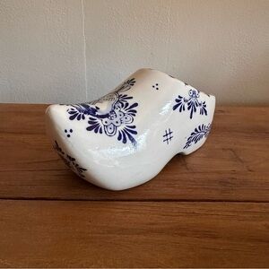 Delft Blue Hand Painted Ceramic Clog